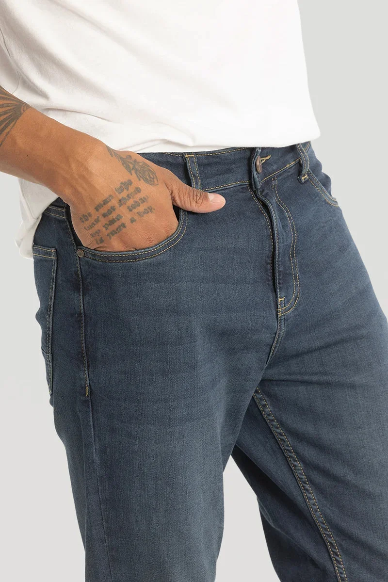SNITCH  Blue Comfort Fit Jeans for Men | Best Price UAE